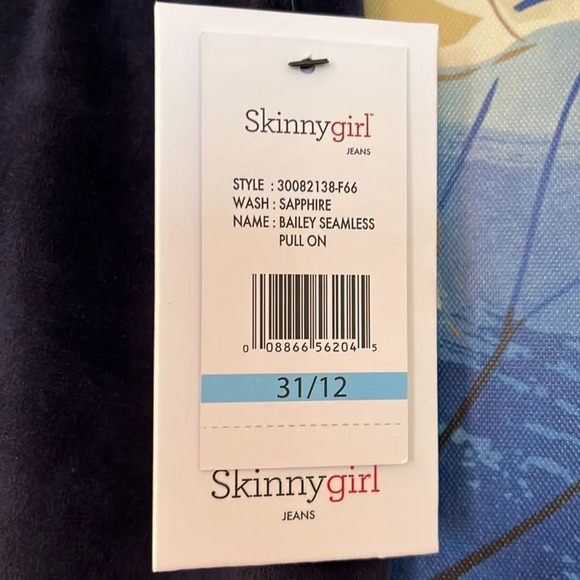 Skinnygirl Bailey Seamless Pull On Velour Pants - Dark Navy Blue - NWT - 12 - Picture 5 of 9